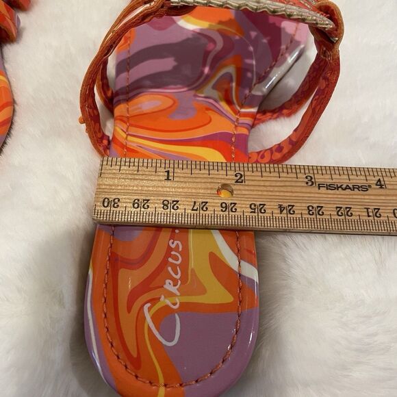Women’s Shoes Thong Sandals Size 6 NEW Orange Tie Dye Circus NY By Sam Edelman - Picture 6 of 14